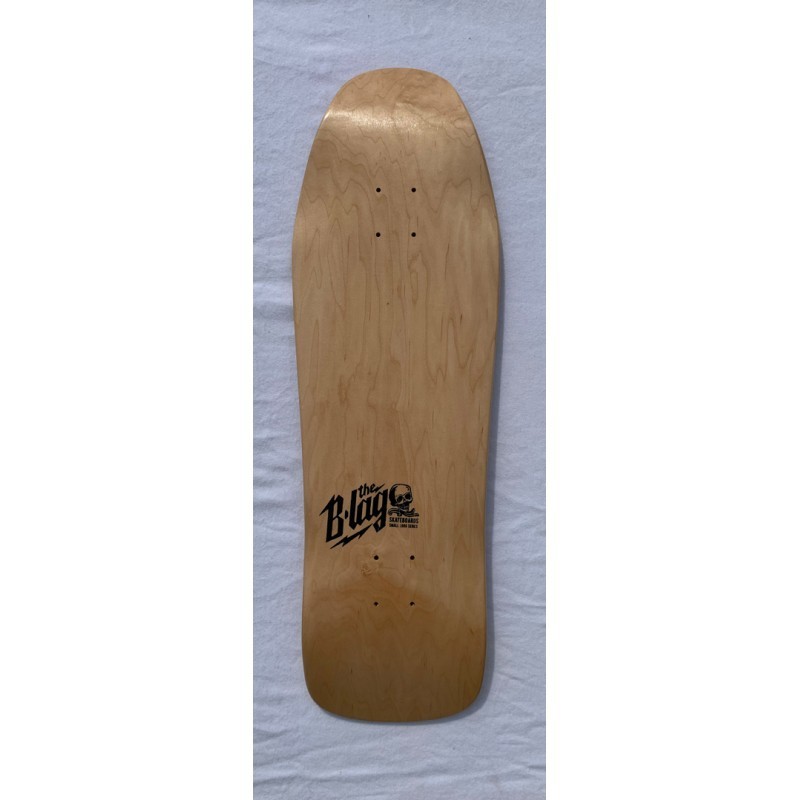 B-LAG Skateboards 10.12" Small Logo 80s Oldschool Shape Short Nose Skateboard Deck