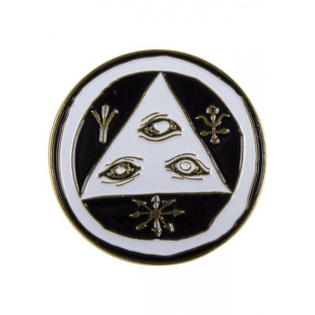 Welcome Talisman white-black Lapel Pin Stecker