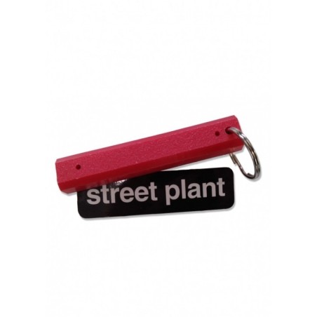 Street Plant Curb Key Chain Parking Block Red