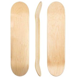 Woodbark 8.50" Birch Blank Deck 7Ply Plain 10er Spar-Set