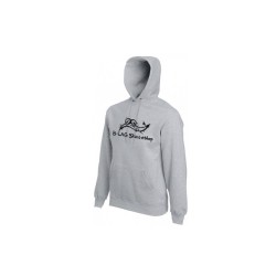 B-LAG Skateboards Hooded Sweater Grey Shop Logo