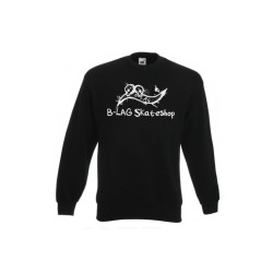 B-LAG Skateboards Sweater Black Shop Logo