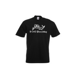 B-LAG Skateboards T-Shirt Shop Logo Black