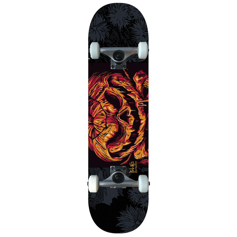 B-LAG Anfänger Skateboard Beginner Komplettboard Rookie Pumpkin