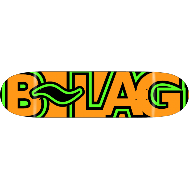 B-LAG Skateboards Deck 7.50"-8.75" Bold Orange