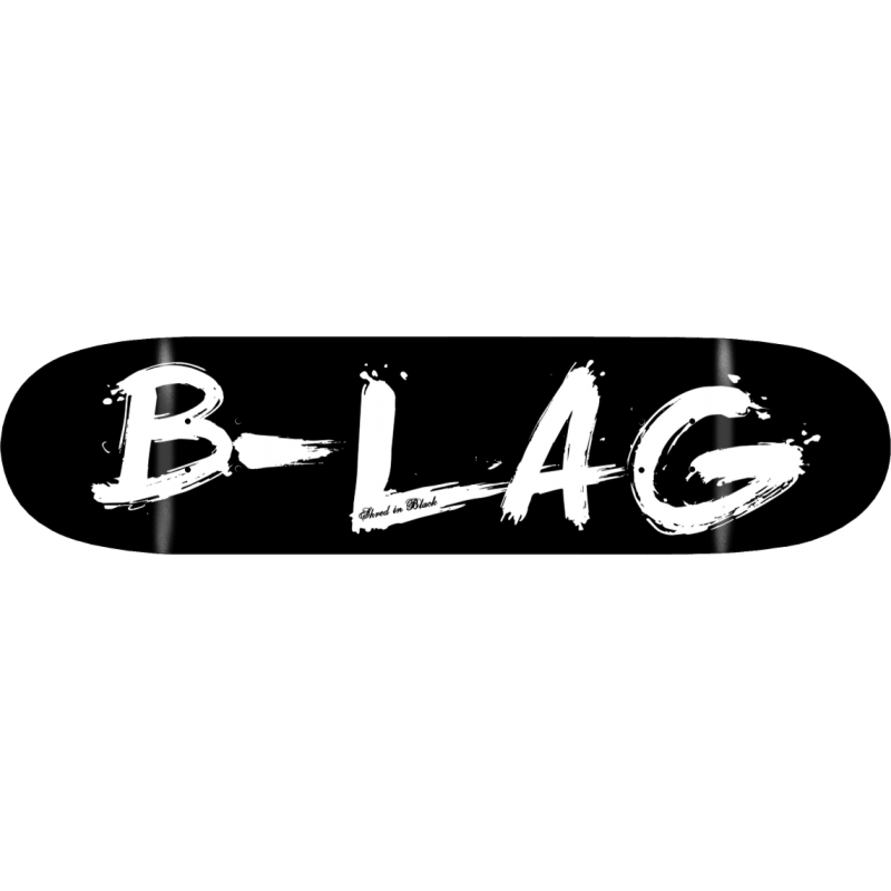 B-LAG Skateboards Deck 7.50"-8.75" Brush Black