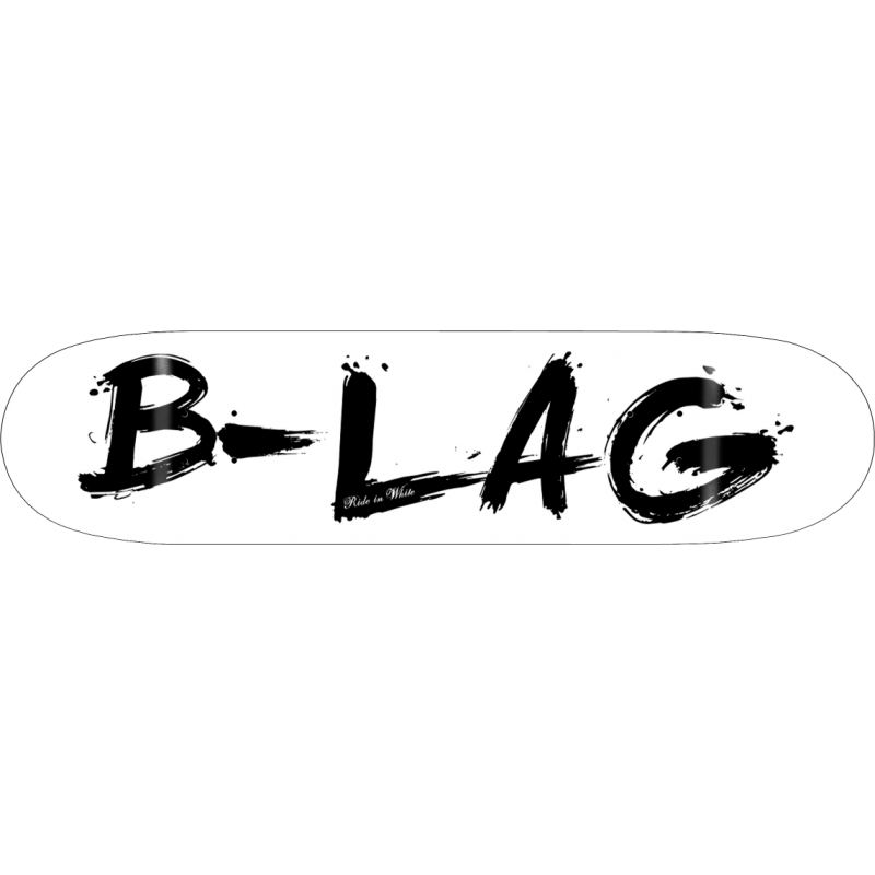 B-LAG Skateboards Deck 7.50"-8.75" Brush White