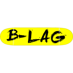 B-LAG Skateboards Deck 7.50"-8.75" Brush Yellow