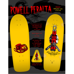 Powell Peralta Bruce Lee x Skull & Nunchuck Reissue Deck 10"