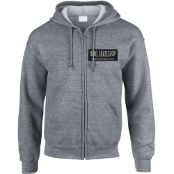 B-LAG Skateboards Full Zip Hooded Sweater Sign Logo Dark Grey