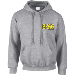 B-LAG Skateboards Hooded Sweater Clay Logo Grey