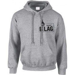 B-LAG Skateboards Hooded Sweater Lit Small Grey