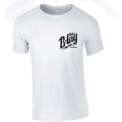 B-LAG Skateboards T-Shirt Small Logo White