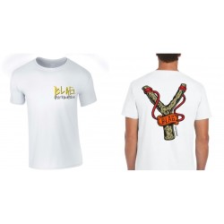 B-LAG Skateboards T-Shirt Doodle-Slingshot White