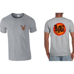 B-LAG Skateboards T-Shirt Slingshot-Dot Grey