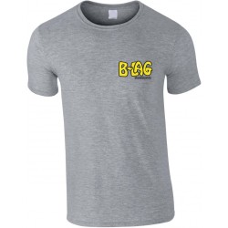 B-LAG Skateboards T-Shirt Clay Logo Grey