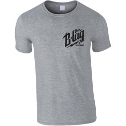 B-LAG Skateboards T-Shirt Small Logo Grey