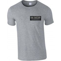 B-LAG Skateboards T-Shirt Shop Sign Small Dark Grey