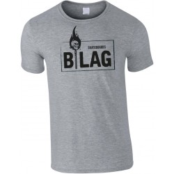 B-LAG Skateboards T-Shirt Lit Grey