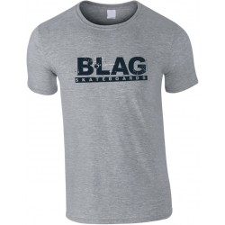 B-LAG Skateboards T-Shirt Bold Logo Grey