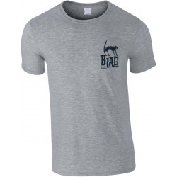 B-LAG Skateboards T-Shirt Cat Grey Small Chest