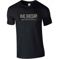 B-LAG Skateboards T-Shirt Shop Sign Big Dark Black