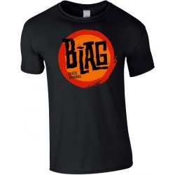 B-LAG Skateboards T-Shirt Dot Logo Big Black