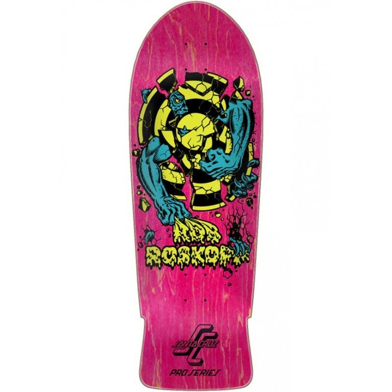 Santa Cruz 10.25" Rob Roskopp Target 3 Pink Oldschool Reissue Skateboard Deck