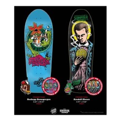 Santa Cruz 9.75" Stranger Things Kendall Eleven Oldschool Reissue Skateboard Deck