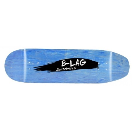 B-LAG 8.60" Rat Nose Small Logo Wave Shaped Skateboard Deck