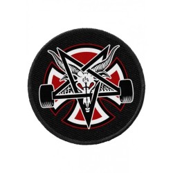 Independent X Thrasher Pentagram Cross Goat Patch Aufnäher